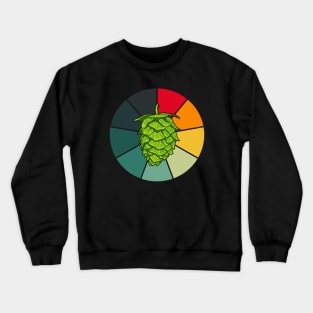 Retro Color Beer Hop Crewneck Sweatshirt